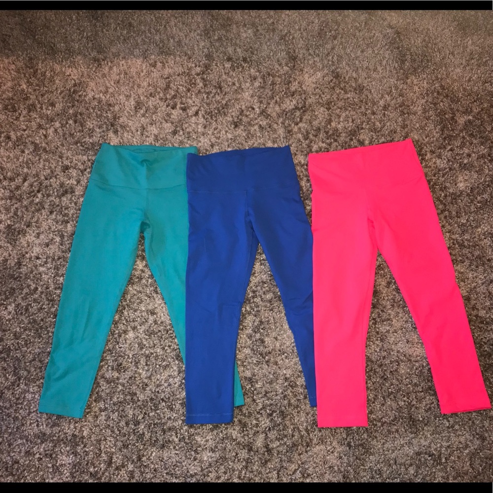 3 pairs 90 degree by reflex high rise capris